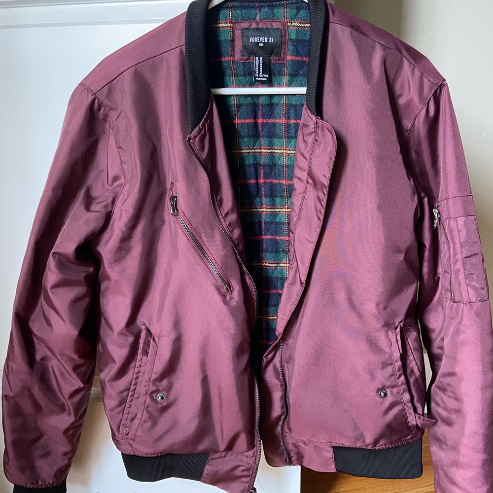 Quilt lined bomber jacket